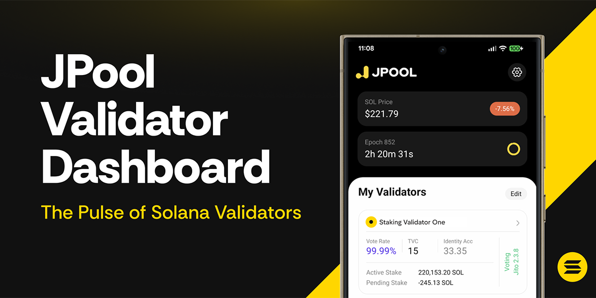 JPool Validator Dashboard graphic