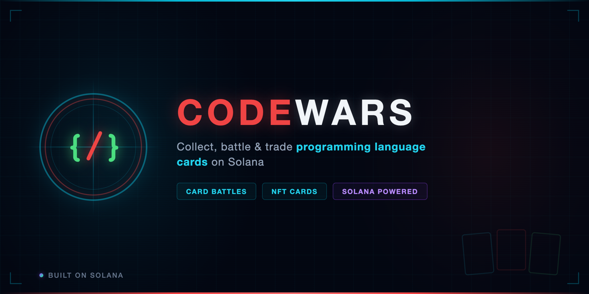 Code Wars - Programming Language Card Battle graphic