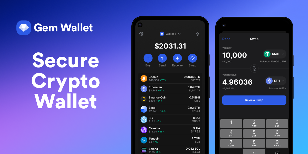 Gem - Crypto Wallet graphic