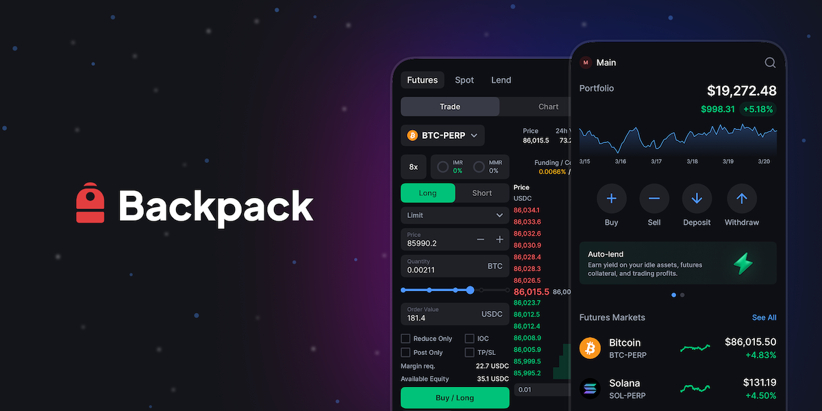 Backpack: Buy & Trade Crypto graphic