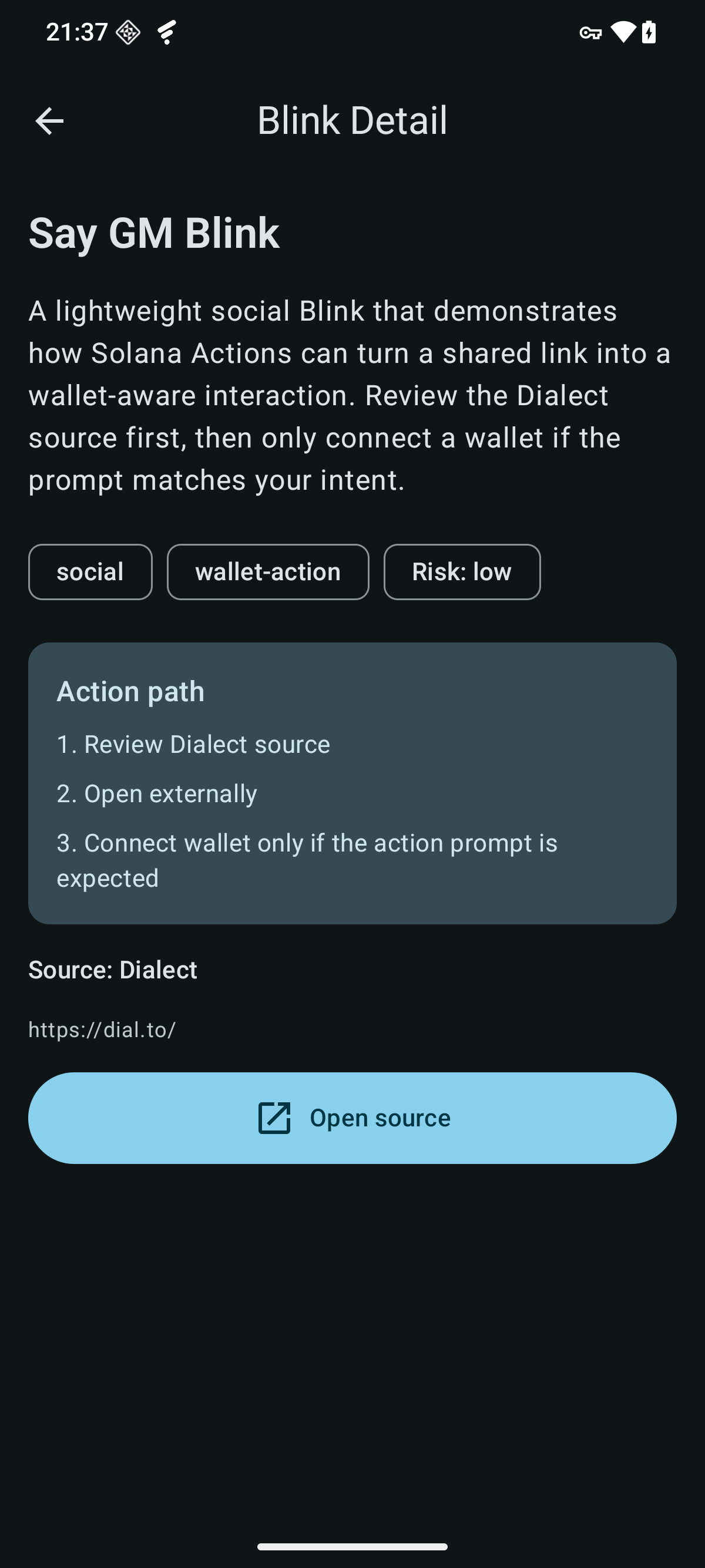 Blink Radar screenshot 2