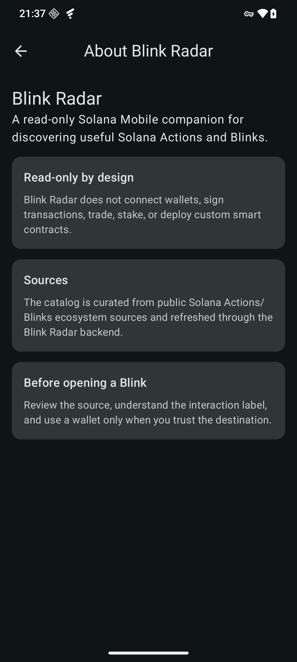 Blink Radar screenshot 3