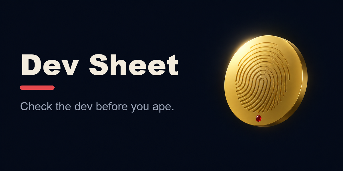 Dev Sheet graphic