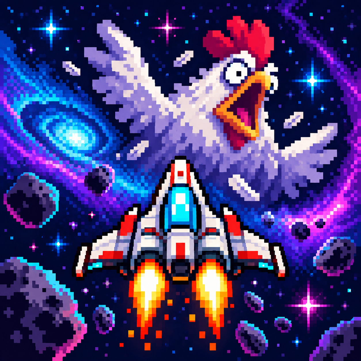 CosmoCluck Pixel Raid