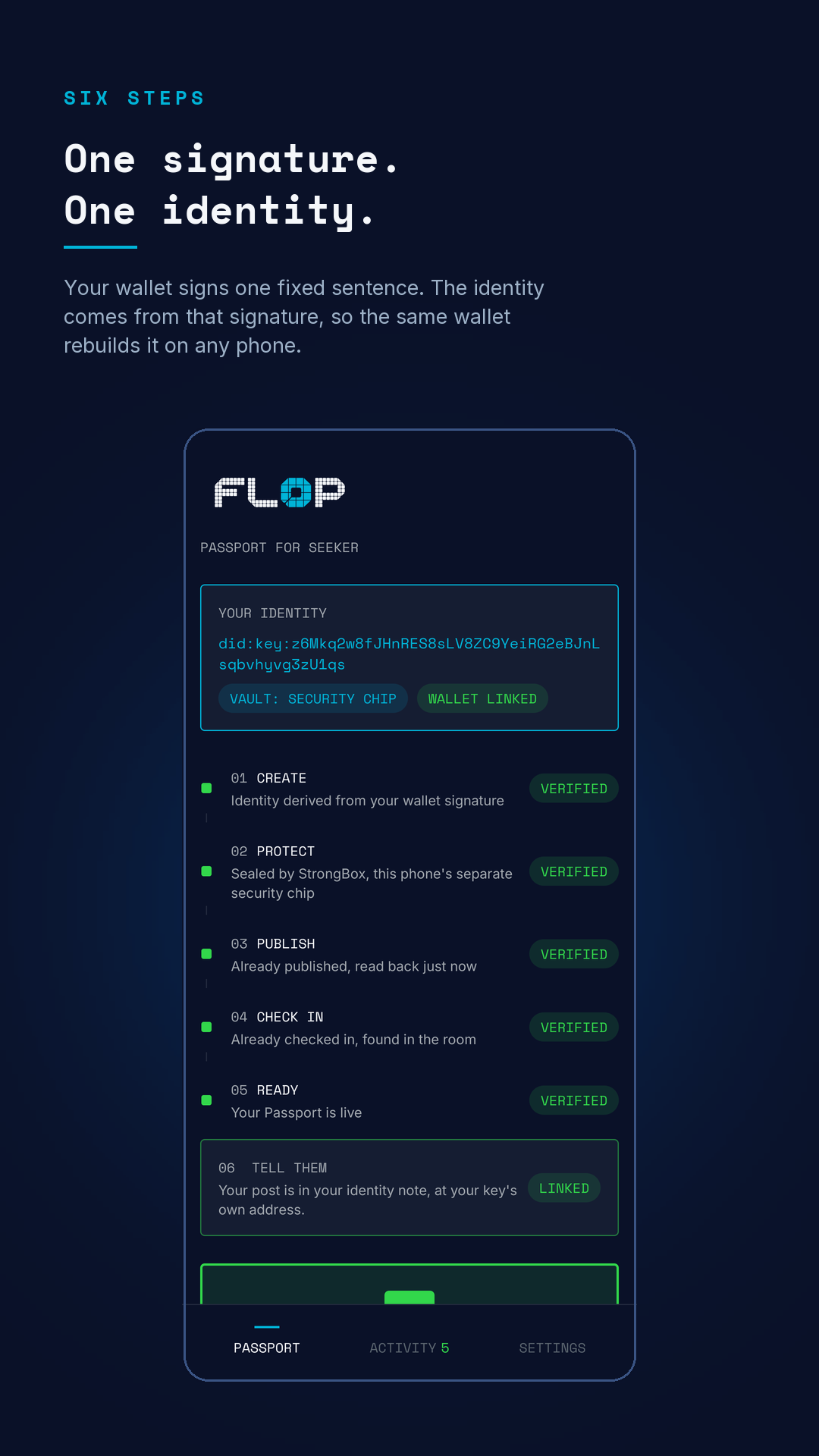 FLOP Passport screenshot 1
