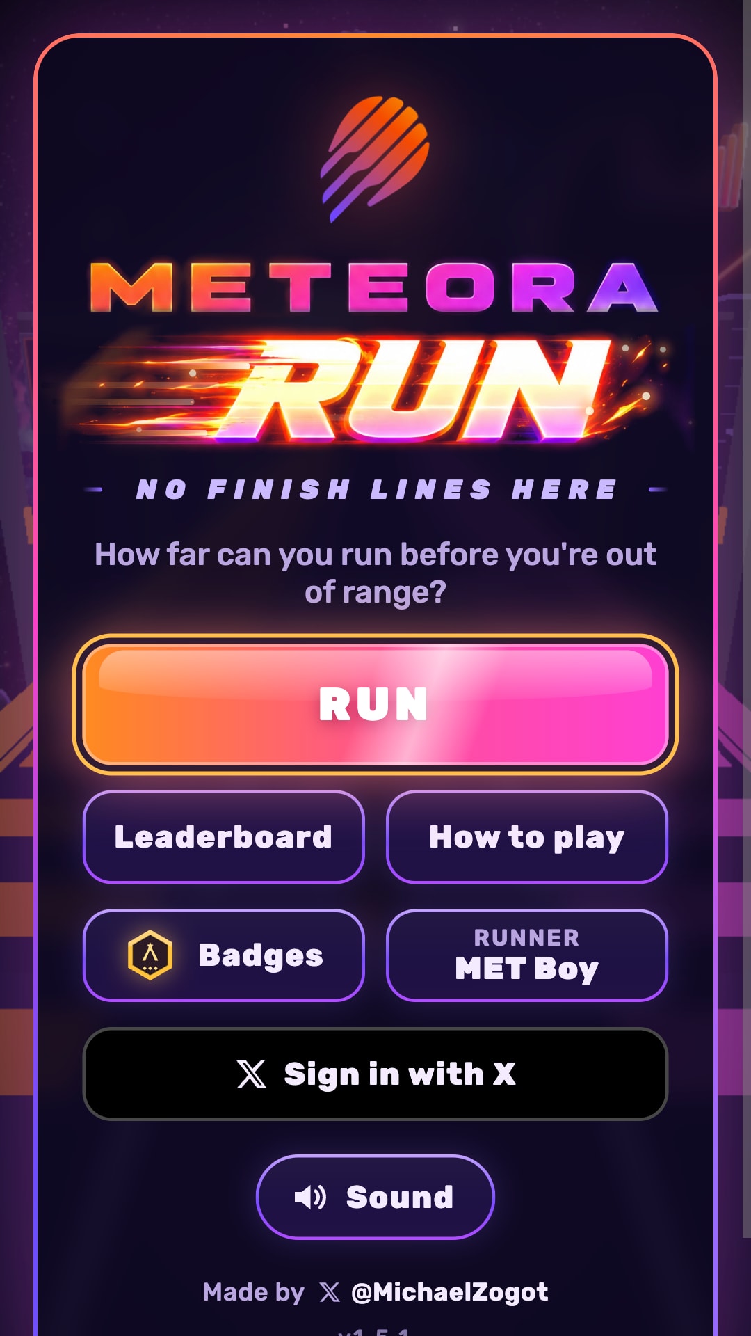 Meteora Run screenshot 1