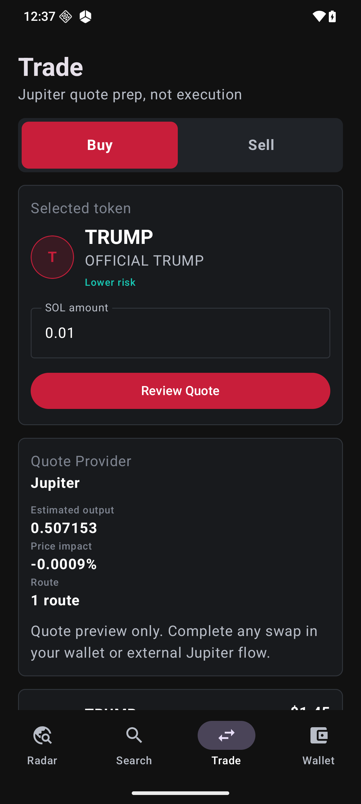 Trumiumph screenshot 2