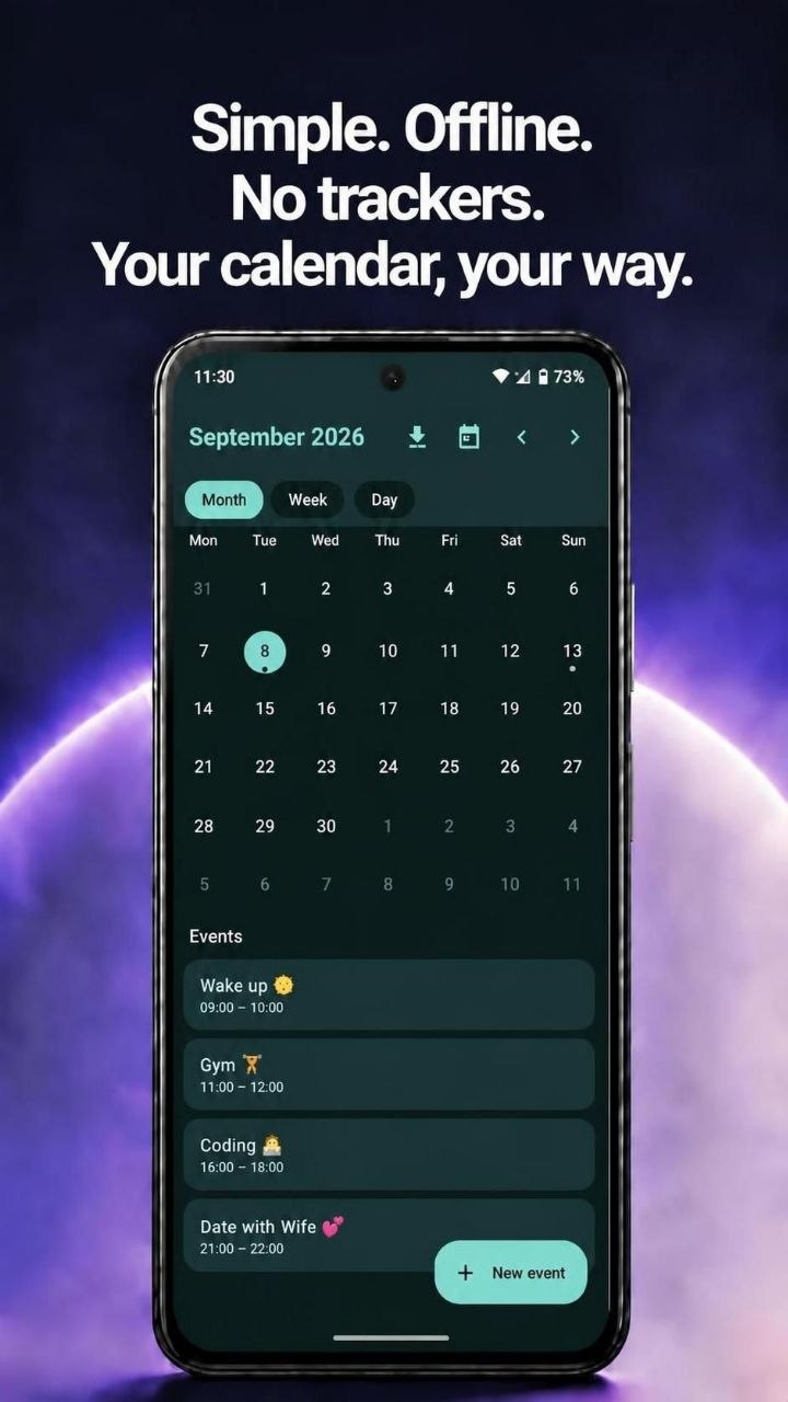 Seeker Calendar screenshot 1
