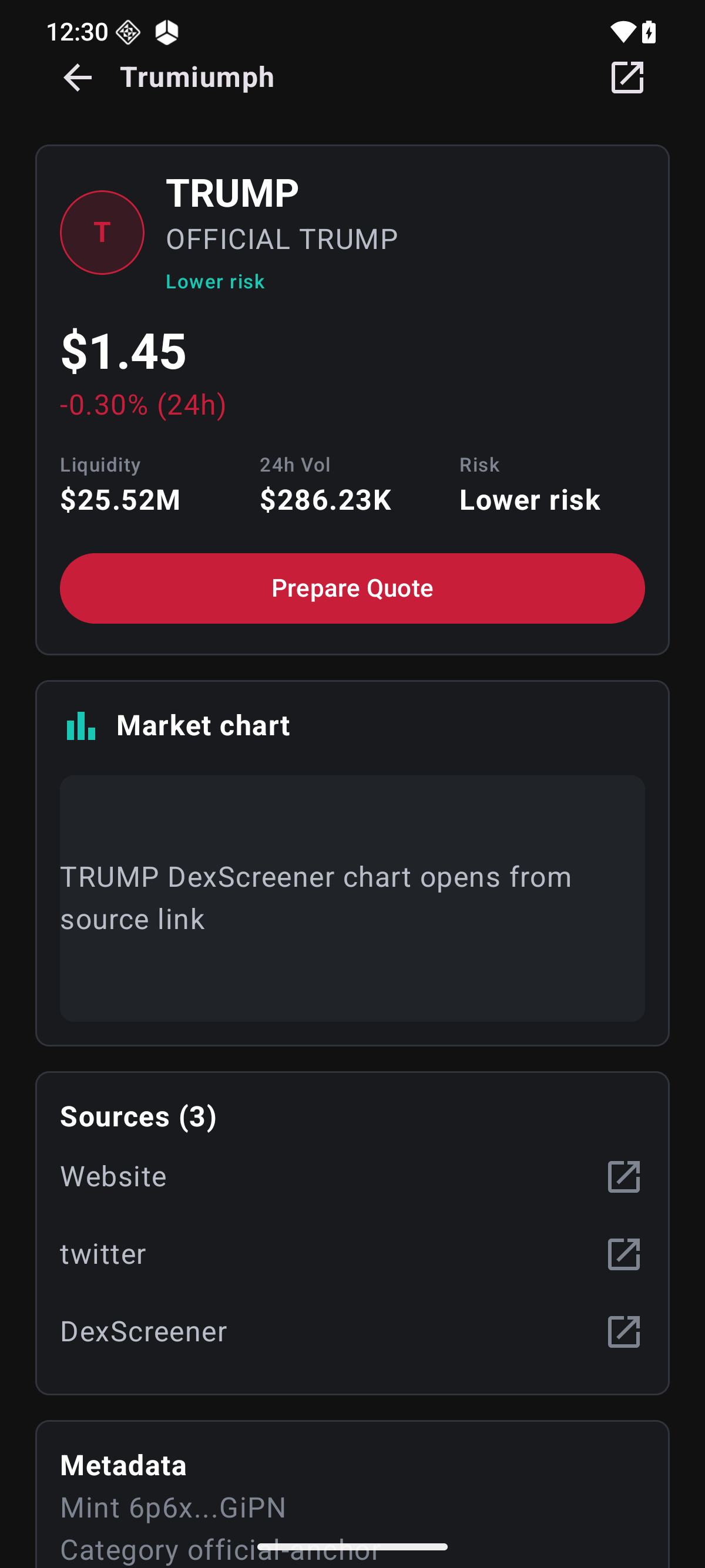 Trumiumph screenshot 1