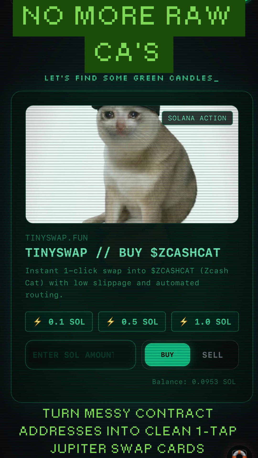 TinySwap screenshot 1