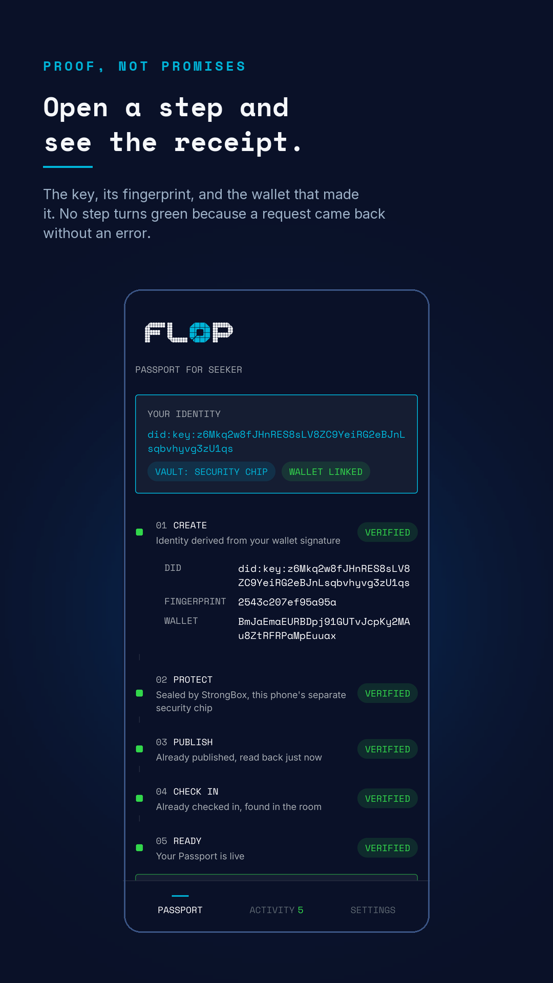 FLOP Passport screenshot 2