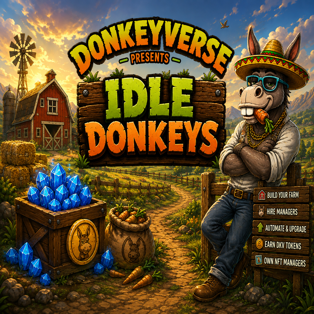 Idle Donkeys graphic