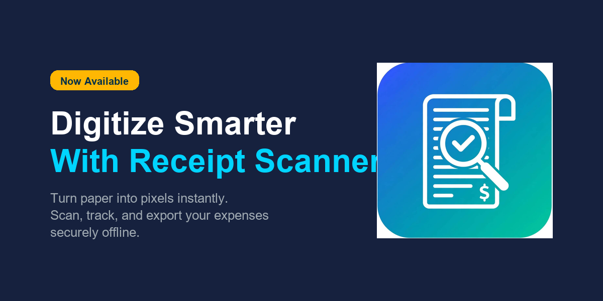 Receipt Scanner graphic
