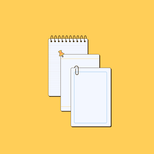 Notepad: Note, count word icon