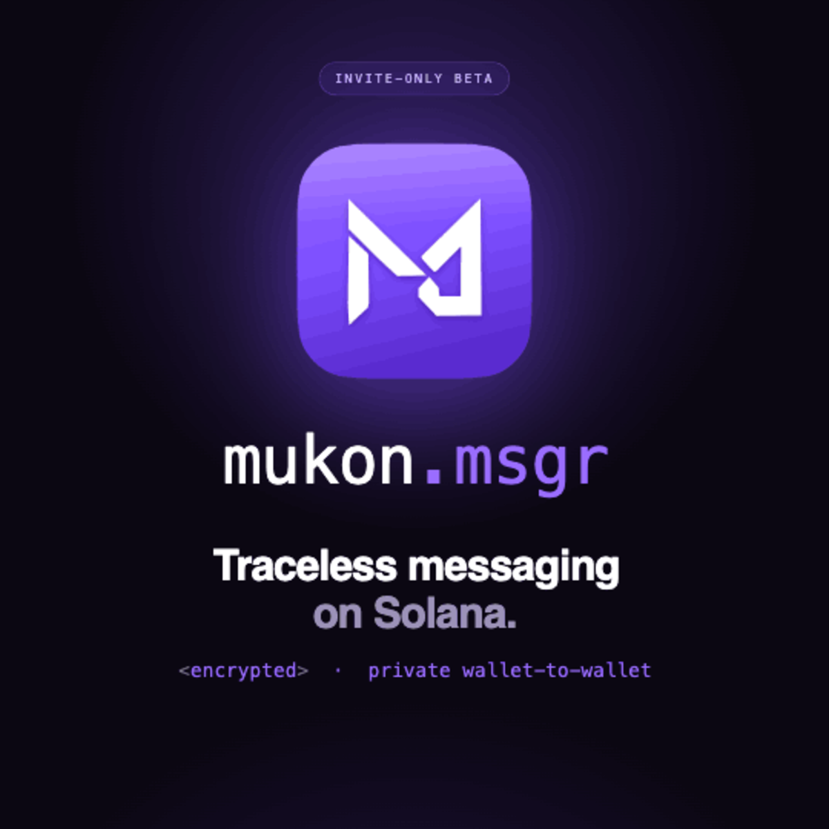 Mukon Messenger (Devnet) graphic