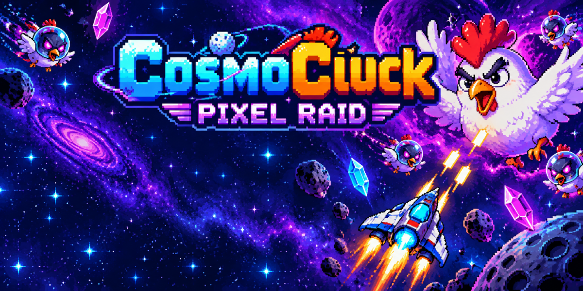 CosmoCluck Pixel Raid graphic