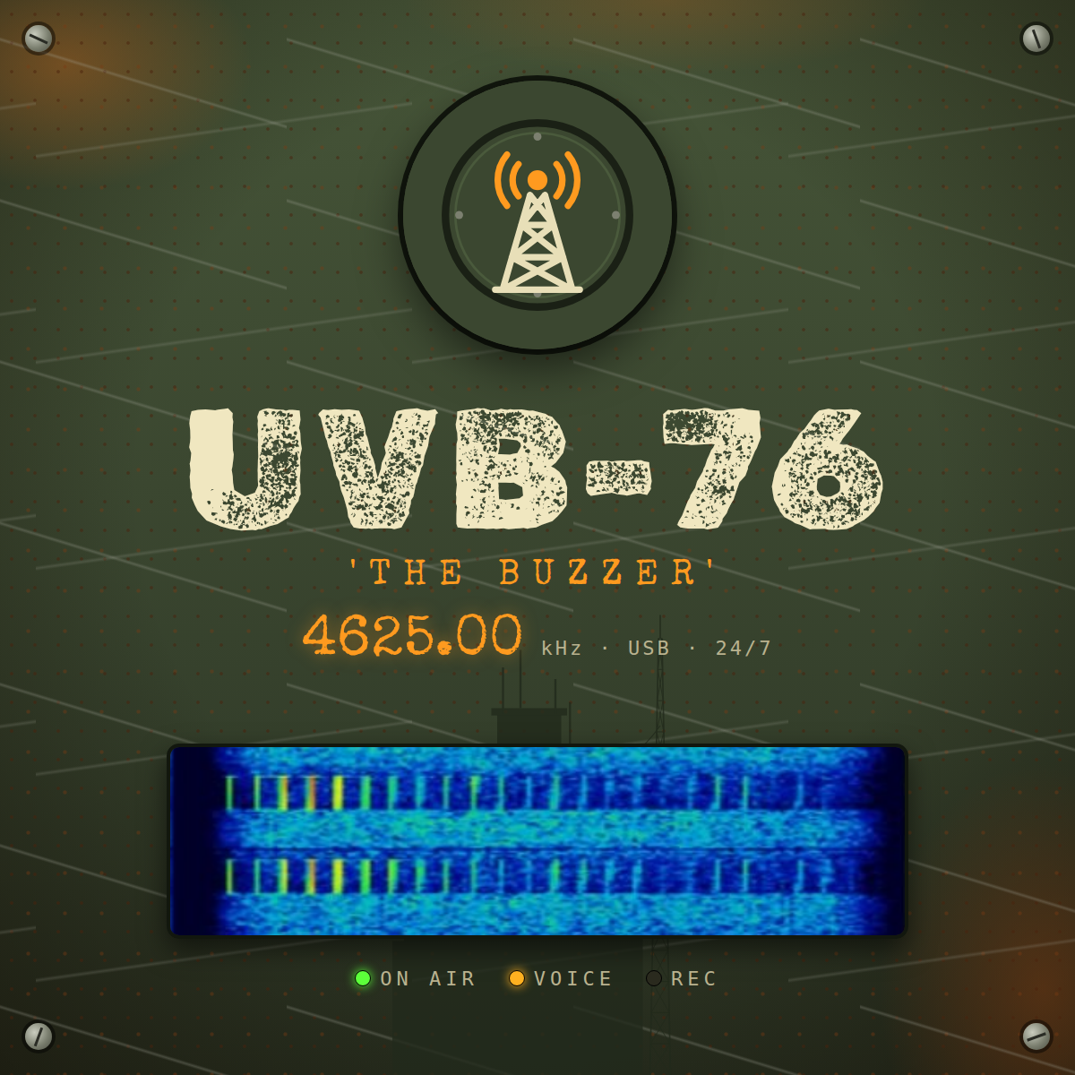 The Bazzer UVB76 graphic