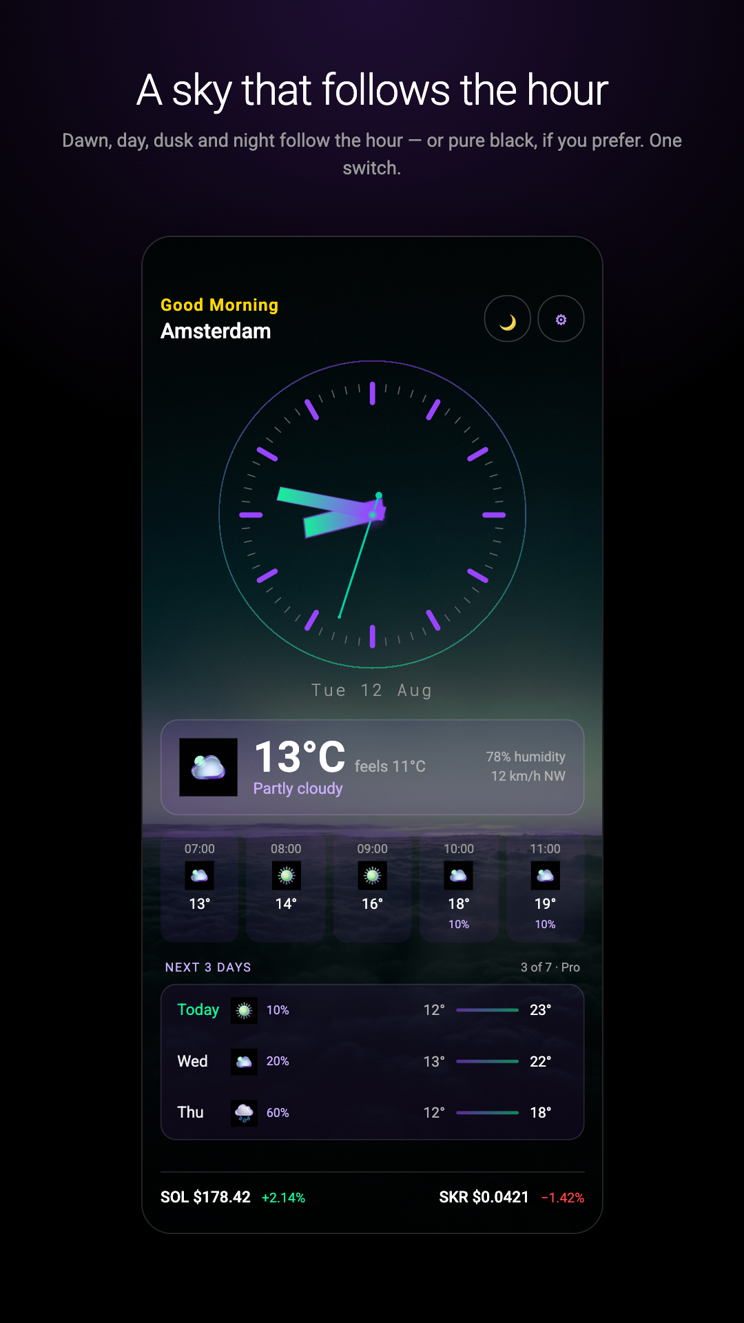 Time and Weather Sol screenshot 2