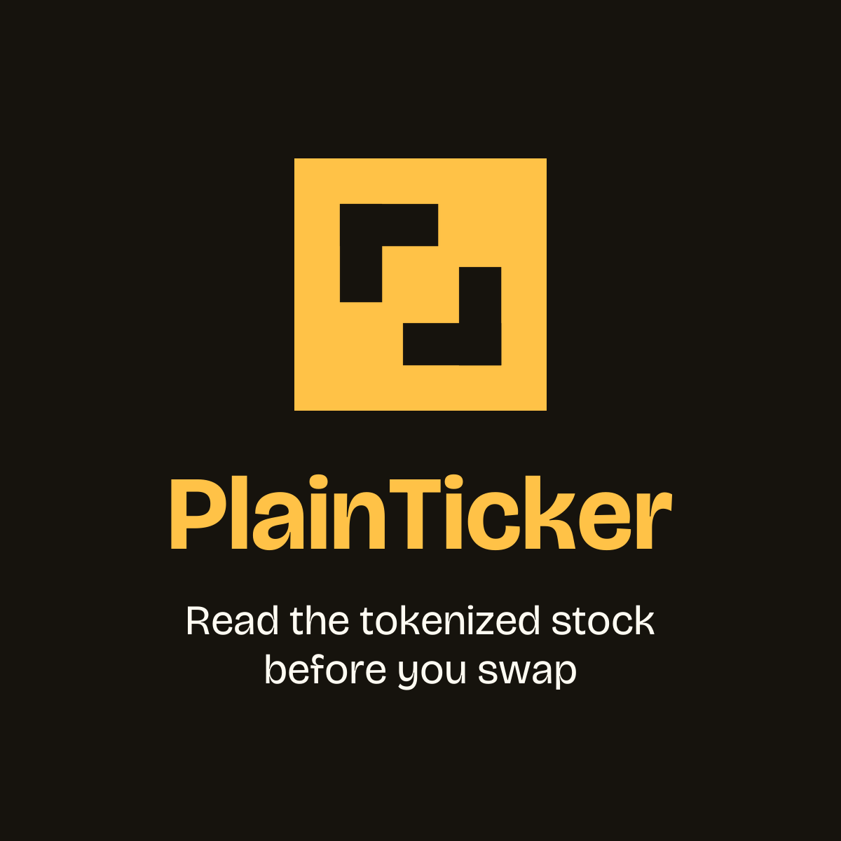 PlainTicker graphic