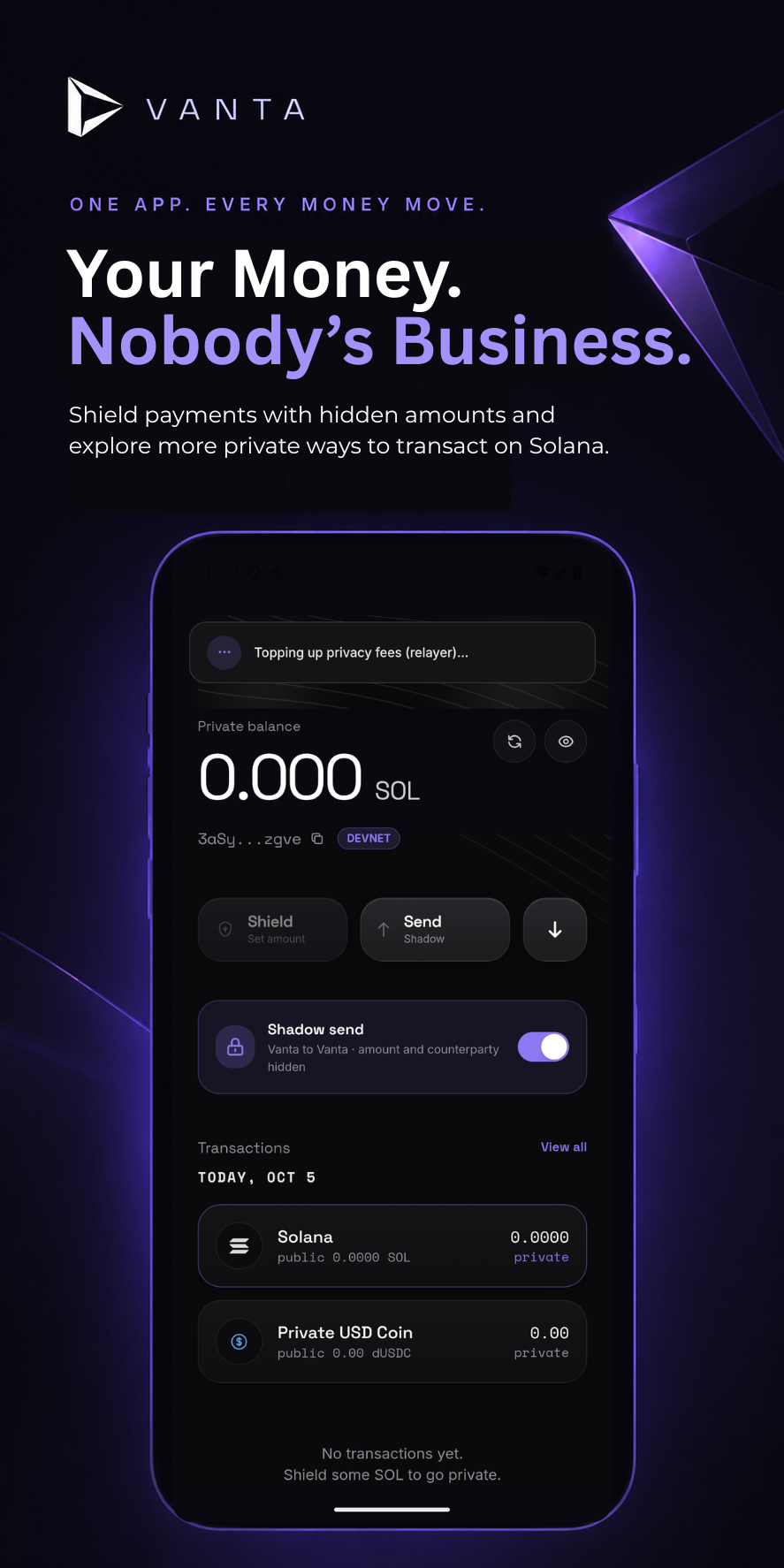 Vanta Mobile Wallet screenshot 3