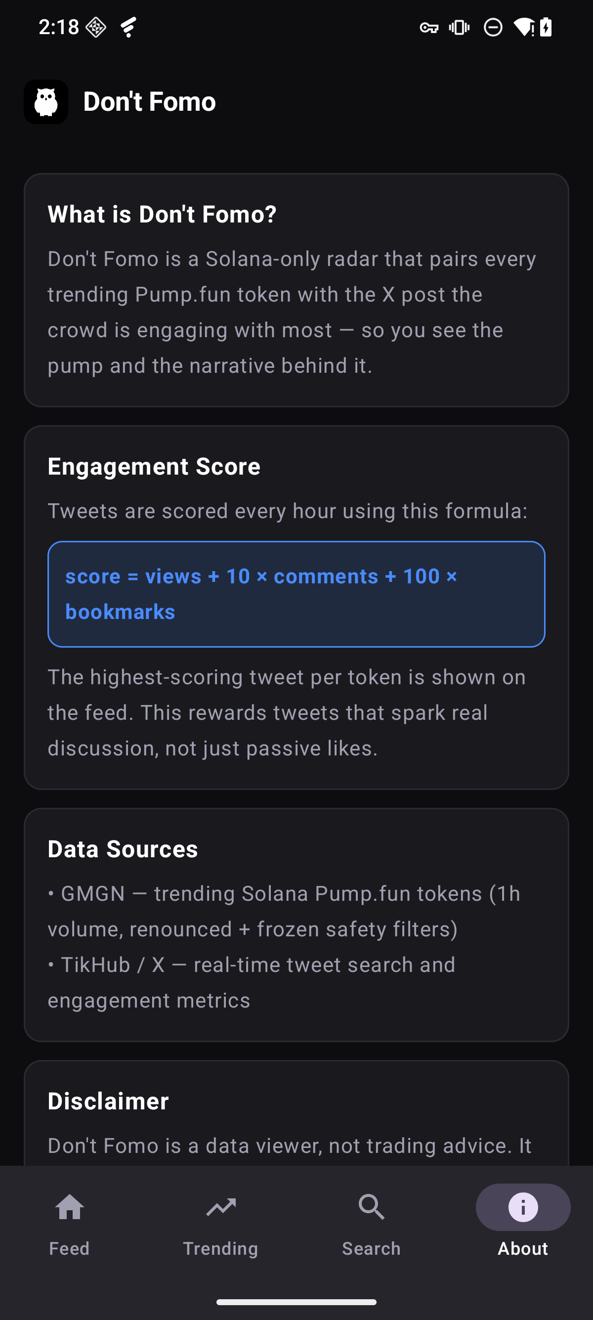Don't Fomo screenshot 3