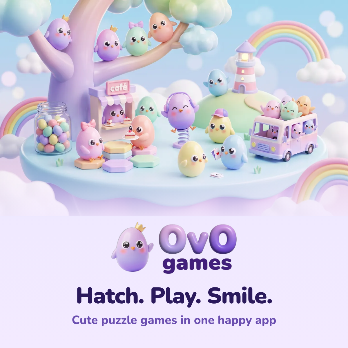 OvO Games: Cute Puzzles graphic