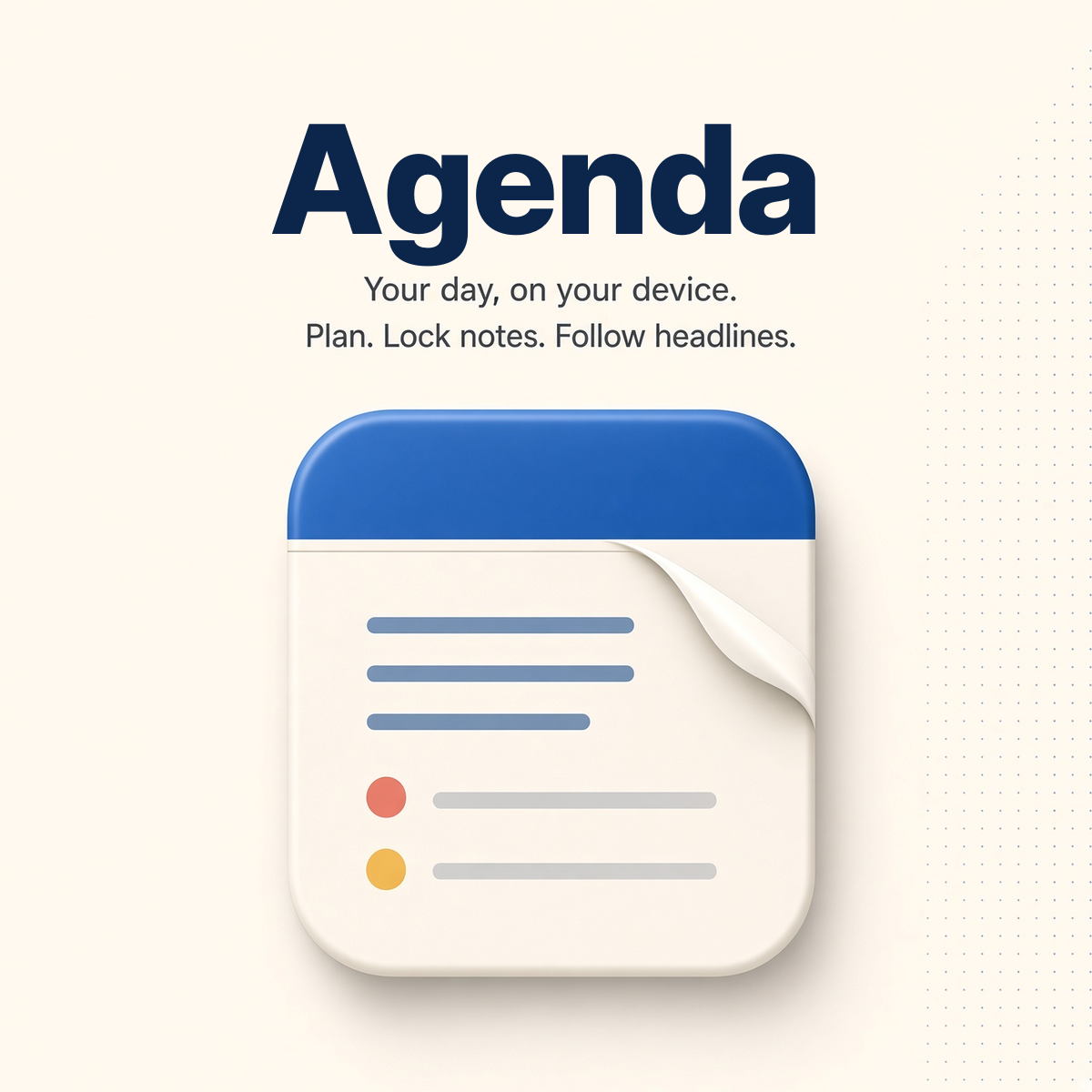 Agenda graphic
