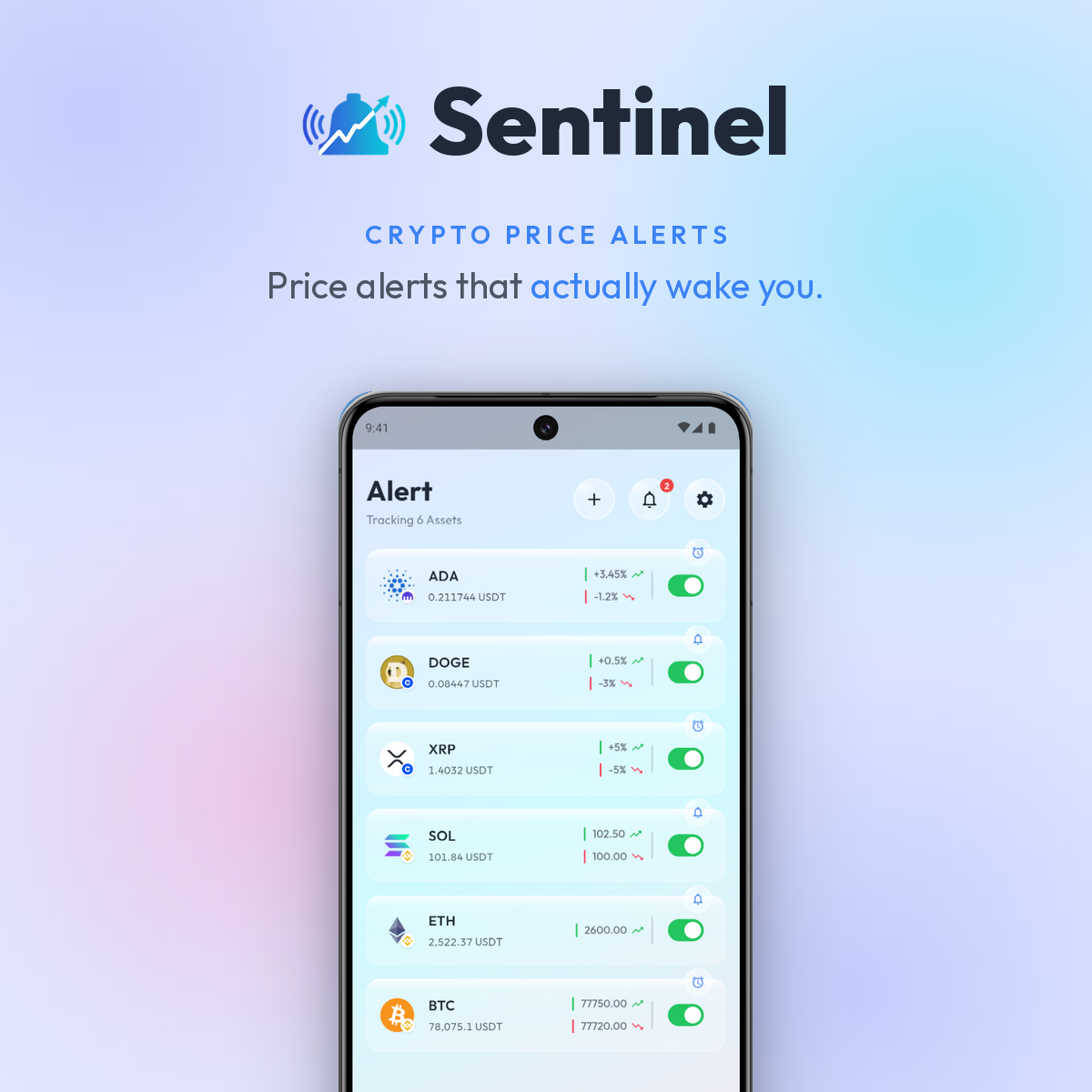 Crypto Alerts & Alarms graphic