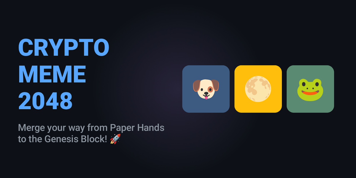 Crypto Meme 2048 graphic